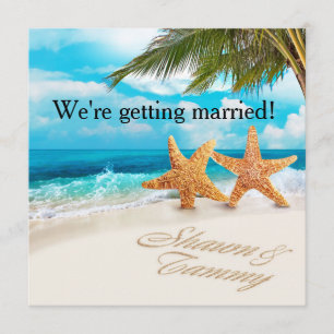 White Sands Starfish FRAGE MICH FÜR IHRE NAMEN IN  Einladung