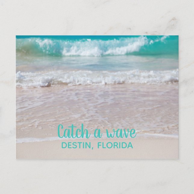 White Sandy Beach Destin Florida Postcard Postkarte (Vorderseite)