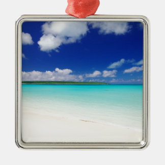 White Sandy Beach, Miyako Island Okinawa Silbernes Ornament