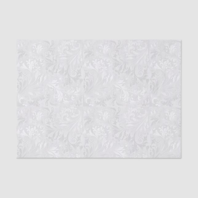 White Satin Wedding Elegance Seidenpapier (Vorderseite)