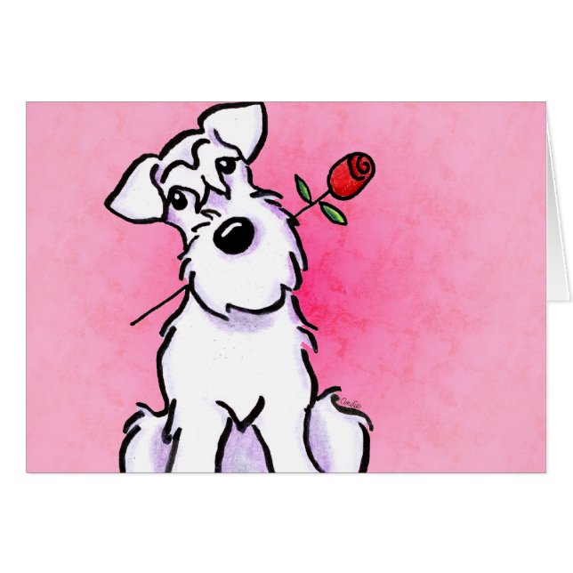 White Schnauzer Sweetheart Custom (Vorderseite (Horizontal))