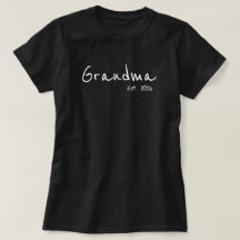 White Schrift Großmutter Gegründet 