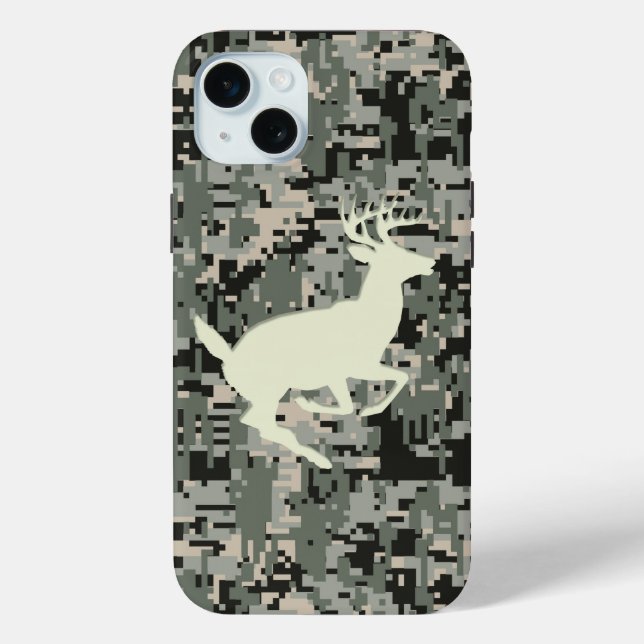 White Schwanz Buck auf Schwarzwald Digitale Camouf Case-Mate iPhone Hülle (Rückseite)