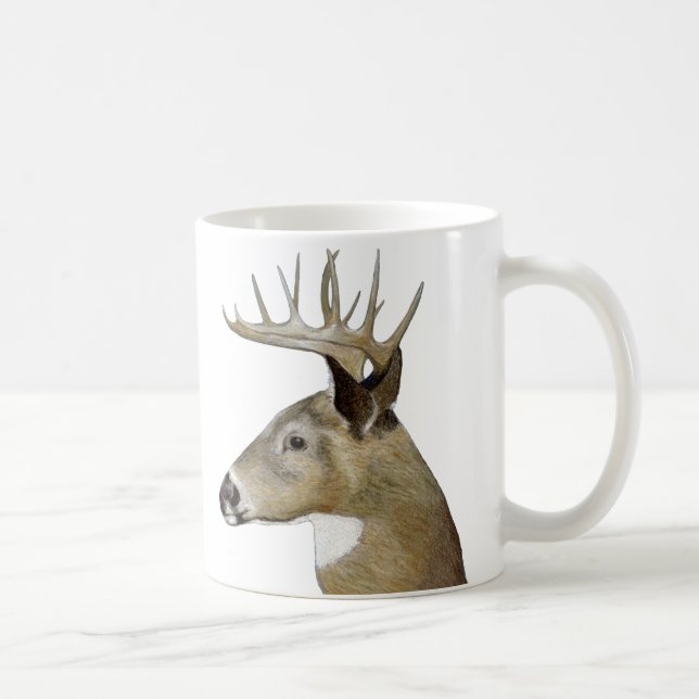 White Schwanz Buck Kaffeetasse (Rechts)