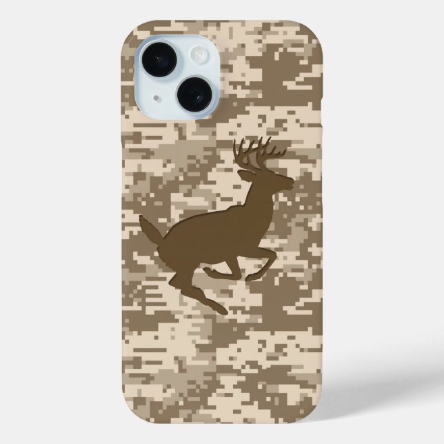 White Schwanz Buck über die digitale Camouflage de Case-Mate iPhone Hülle (Rückseite)
