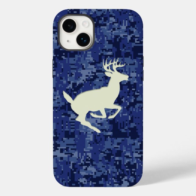 White Schwanz Buck über Hintergrund der Camouflage Case-Mate iPhone Hülle (Rückseite)