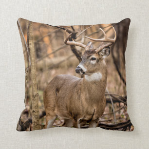 White Schwanz Deer Buck Kissen
