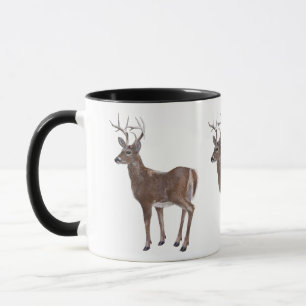 White Schwanz Deer Buck Tasse