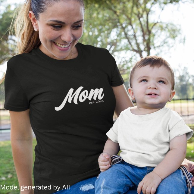 White Script Establishment-Mama T-Shirt (Von Creator hochgeladen)