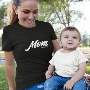 White Script Establishment-Mama T-Shirt
