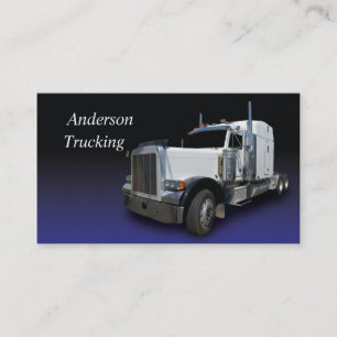 White Semi Business Card Visitenkarte