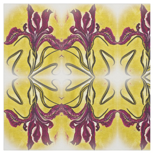 White Shadow Iris Stoff (Muster)