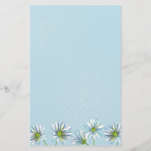 White Shasta Daisy Blume Zeichnend Briefpapier