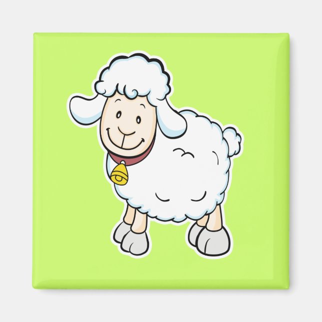White Sheep Magnet (Vorne)