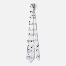 White Sheet Music Krawatte