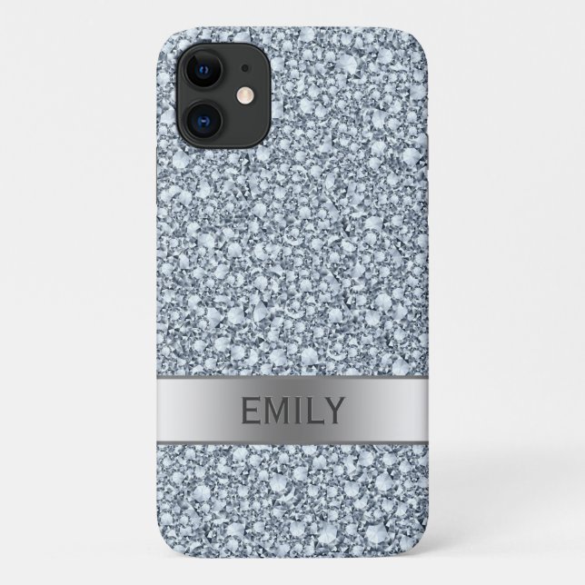 White Shiny Diamonds Case-Mate iPhone Hülle (Rückseite)