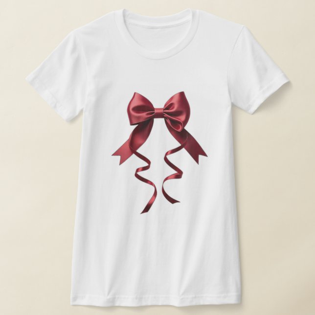 White shirt design with red bow (Ablage )