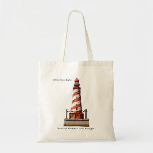 White Shoal Lighthouse aus Tote Tasche geschnitten