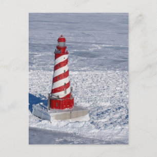 White Shoal Lighthouse Postkarte