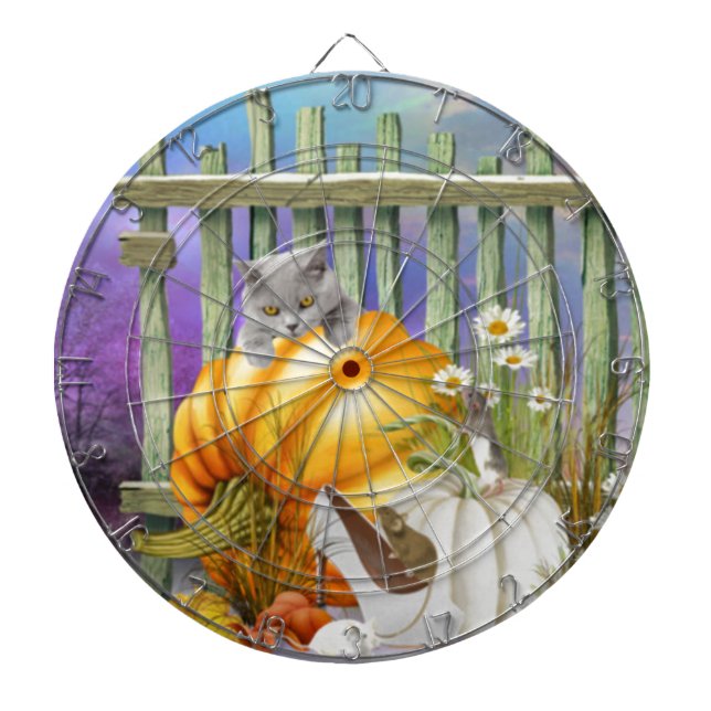 White Shoe Lost in the Pumpkin Patch ist eine Coll Dartscheibe (vorne)