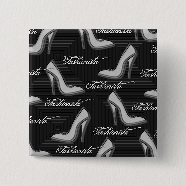 White Shoes-Fashionista-Button Button (Vorderseite)