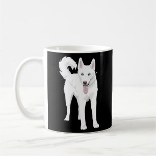 White Siberian Husky Dog Kaffeetasse