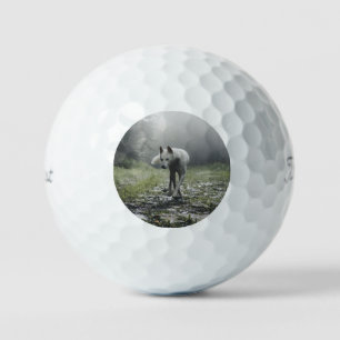 White Siberian Husky Golfball