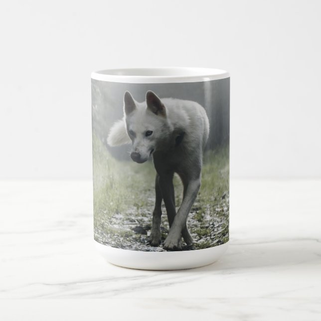 White Siberian Husky Kaffeetasse (Mittel)