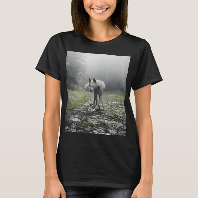 White Siberian Husky T-Shirt (Vorderseite)