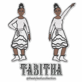 White Silver Dancer #1 Aufkleber