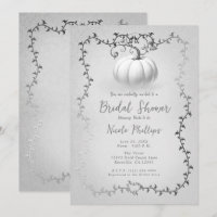 White Silver Storybook White Pumpkin Brautparty