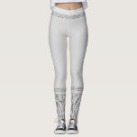 White Silver Zebra Wild Animal Print Exotic Glam Leggings<br><div class="desc">White Silver Zebra Wild Animal Print Exotic Glam Leggings</div>