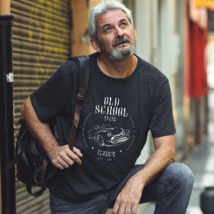 White Simple Old School Speed T - Shirt