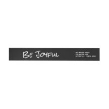 White Simple Script Be Joyful Holiday Labels