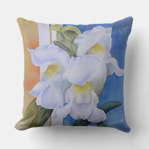 WHITE SNAPDRAGON BLUME PATIO KISSEN