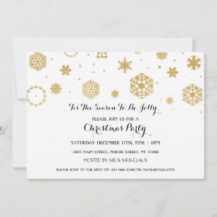 White Snow Weihnachten Party Xmas Urlaub Einladung