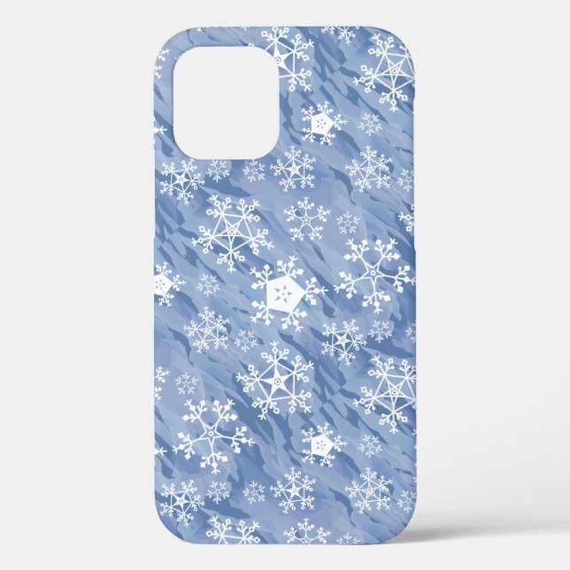 White Snowflakes Case-Mate iPhone Hülle (Rückseite)
