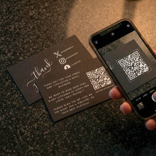 White Social Media Icons Danke Discount Begleitkarte