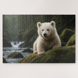 White Spirit Bear Cub Wildlife Puzzle