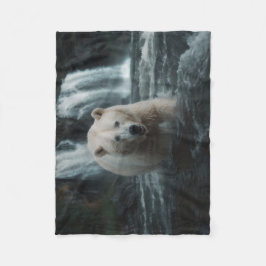 White Spirit Bear Fleecedecke