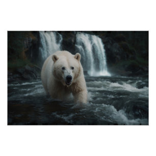 White Spirit Bear Poster