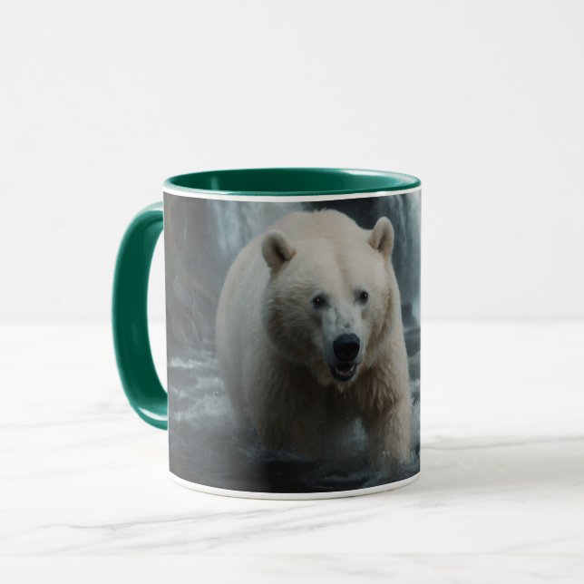 White Spirit Bear Tasse (Vorderseite Links)