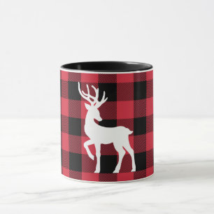 White Stag Red Buffalo Karo Tasse