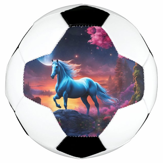 White Stallion Fantasy Pink Garden Fußball (Vorderseite)