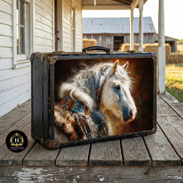 White Stallion Western Furniture Decoupage Seidenpapier