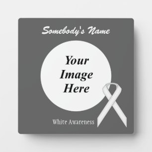 White Standard Ribbon Template von Kenneth Yoncich Fotoplatte