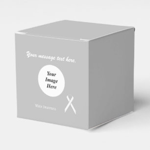 White Standard Ribbon Template von Kenneth Yoncich Geschenkschachtel