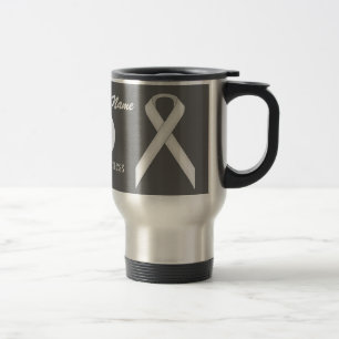 White Standard Ribbon Template von Kenneth Yoncich Reisebecher