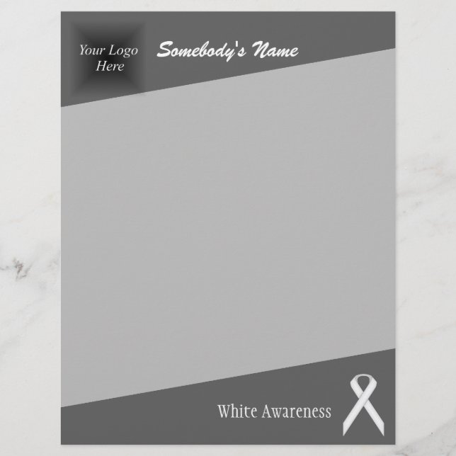 White Standard Ribbon von Kenneth Yoncich (Vorderseite)