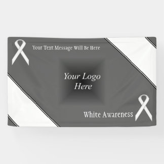 White Standard Ribbon von Kenneth Yoncich Banner